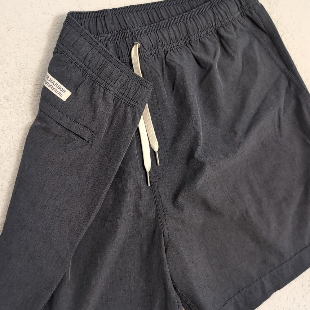 Men's 2XL 36X5.5" Inseam Fair Harbor Swim Trunks Shorts Linerless Dark Navy
